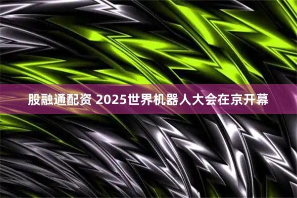 股融通配资 2025世界机器人大会在京开幕